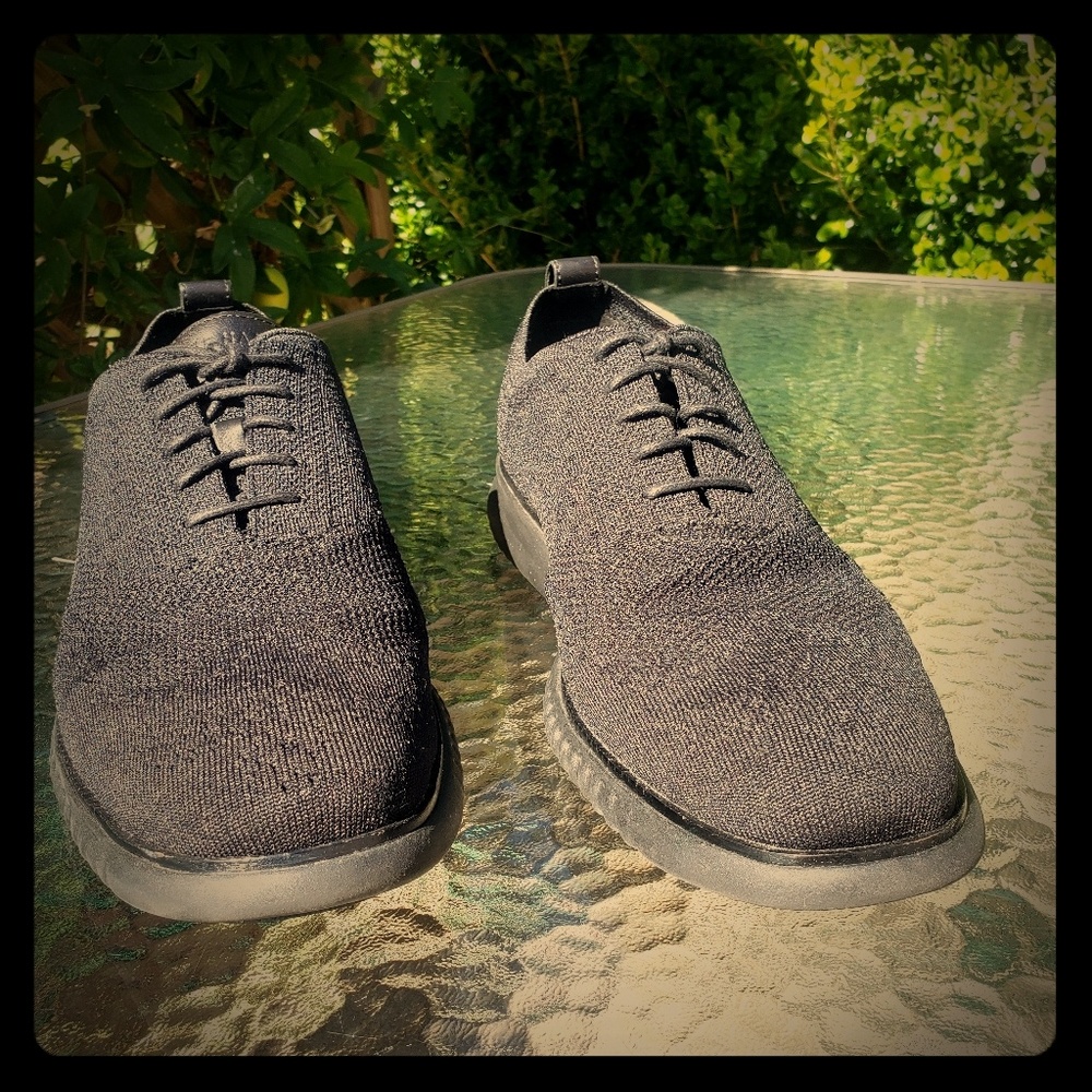 Cole Haan 2.ZeroGrand Black Wingtip Oxford